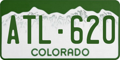 CO license plate ATL620