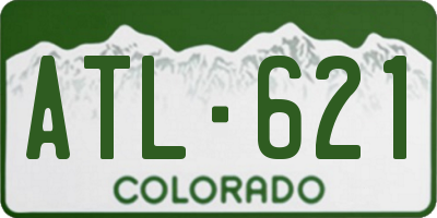 CO license plate ATL621