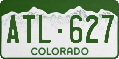 CO license plate ATL627