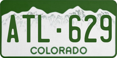 CO license plate ATL629