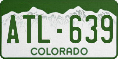 CO license plate ATL639