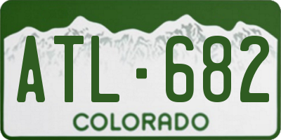 CO license plate ATL682