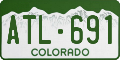 CO license plate ATL691