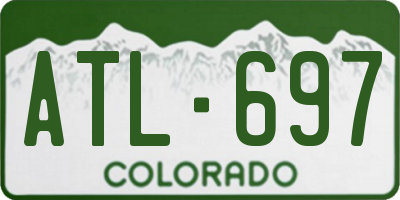 CO license plate ATL697