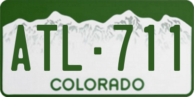 CO license plate ATL711