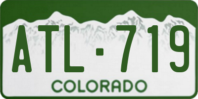 CO license plate ATL719