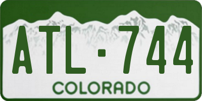 CO license plate ATL744