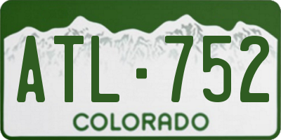 CO license plate ATL752