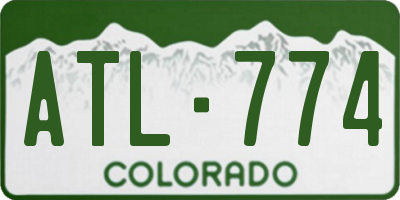 CO license plate ATL774