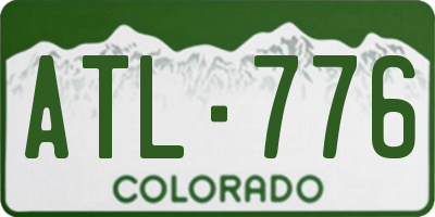 CO license plate ATL776
