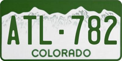 CO license plate ATL782