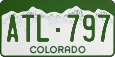 CO license plate ATL797