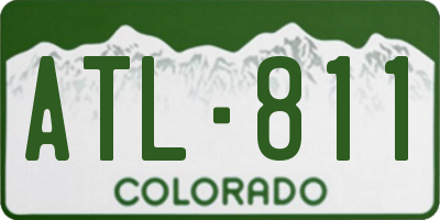 CO license plate ATL811
