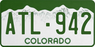 CO license plate ATL942