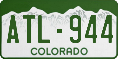 CO license plate ATL944