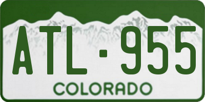 CO license plate ATL955