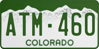CO license plate ATM460