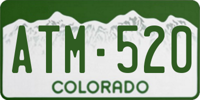 CO license plate ATM520