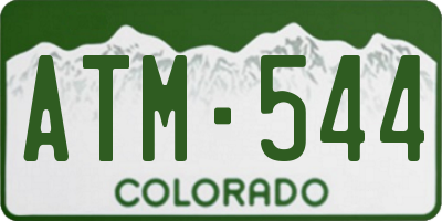 CO license plate ATM544