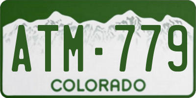 CO license plate ATM779