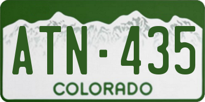 CO license plate ATN435