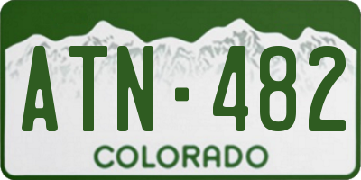 CO license plate ATN482