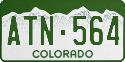 CO license plate ATN564
