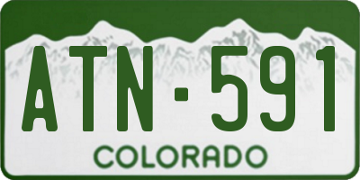 CO license plate ATN591