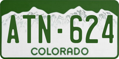 CO license plate ATN624