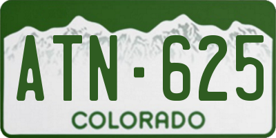 CO license plate ATN625
