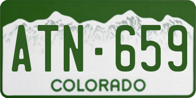 CO license plate ATN659