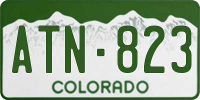 CO license plate ATN823