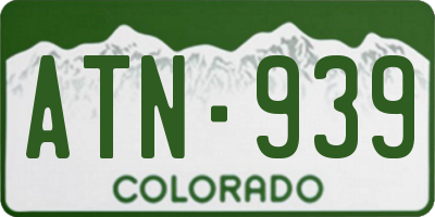 CO license plate ATN939