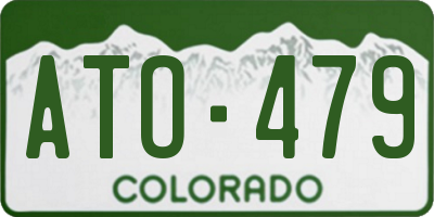 CO license plate ATO479