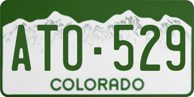 CO license plate ATO529