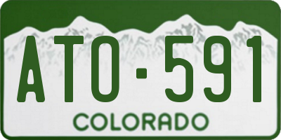 CO license plate ATO591