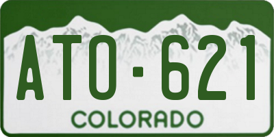 CO license plate ATO621