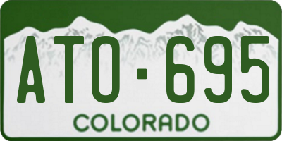 CO license plate ATO695
