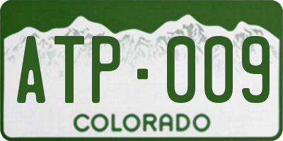 CO license plate ATP009