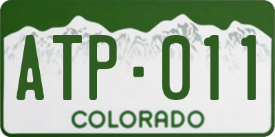 CO license plate ATP011
