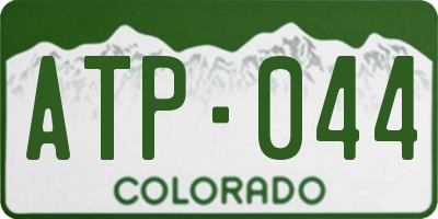 CO license plate ATP044