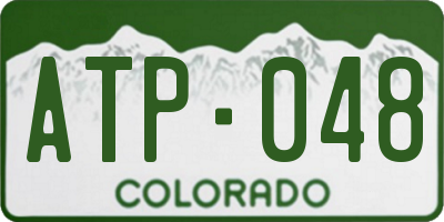 CO license plate ATP048