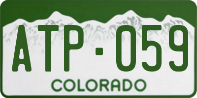 CO license plate ATP059