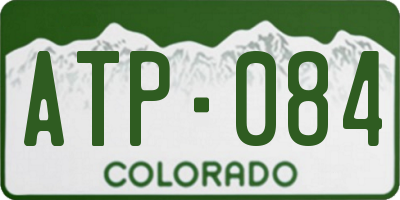CO license plate ATP084