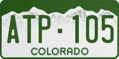 CO license plate ATP105
