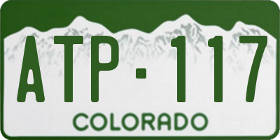 CO license plate ATP117