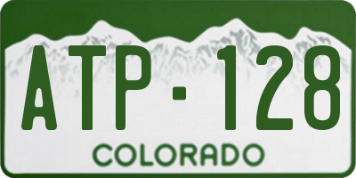 CO license plate ATP128