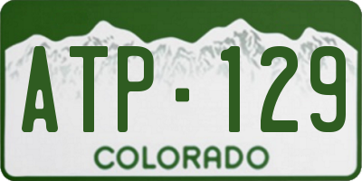 CO license plate ATP129