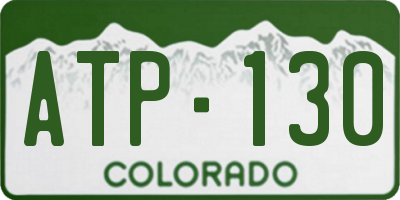 CO license plate ATP130