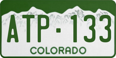CO license plate ATP133